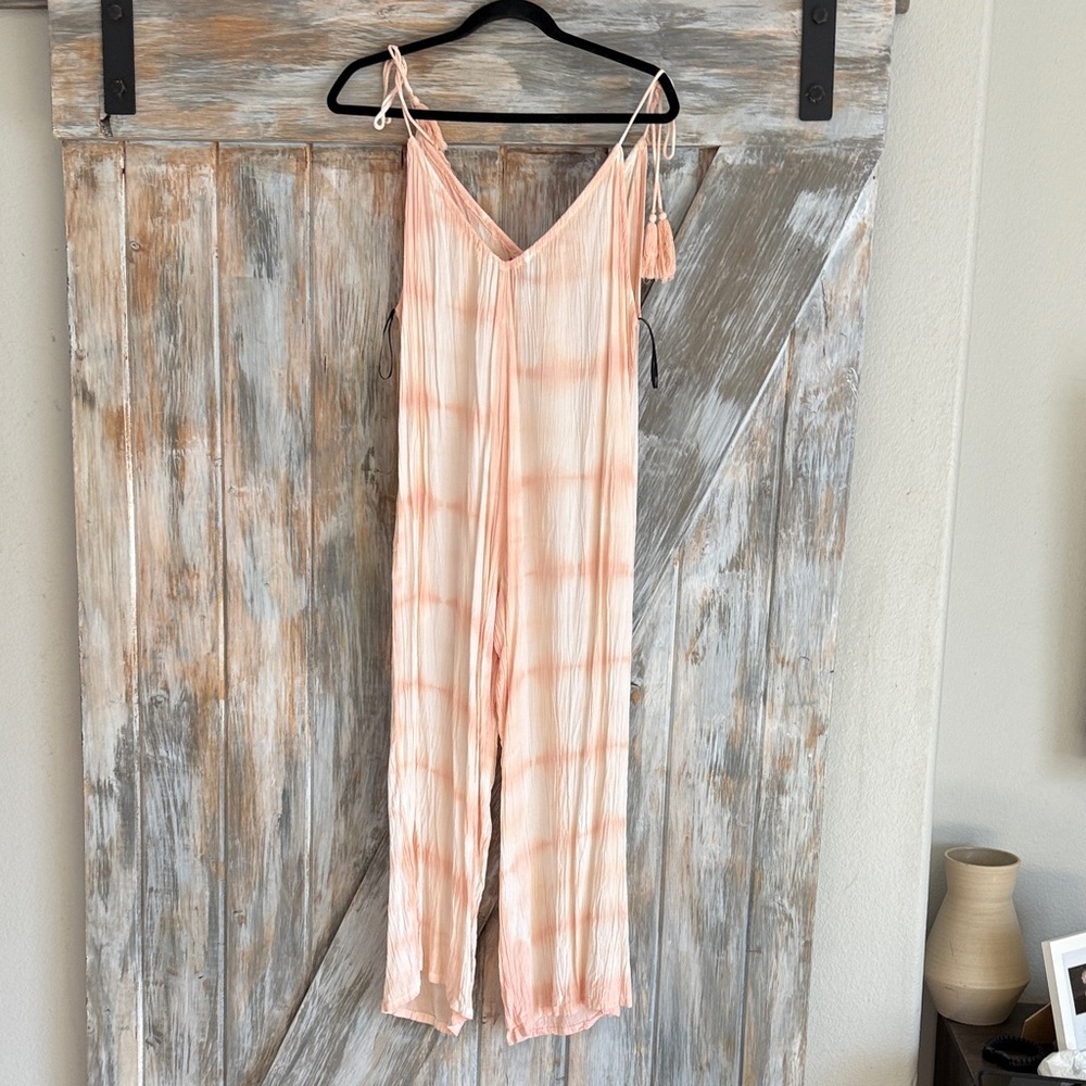 Forever 21 Peach Tie-Dye Swim Coverup